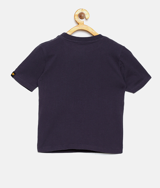 Wolfpack Boys Navy Blue Printed T-Shirt Wolfpack