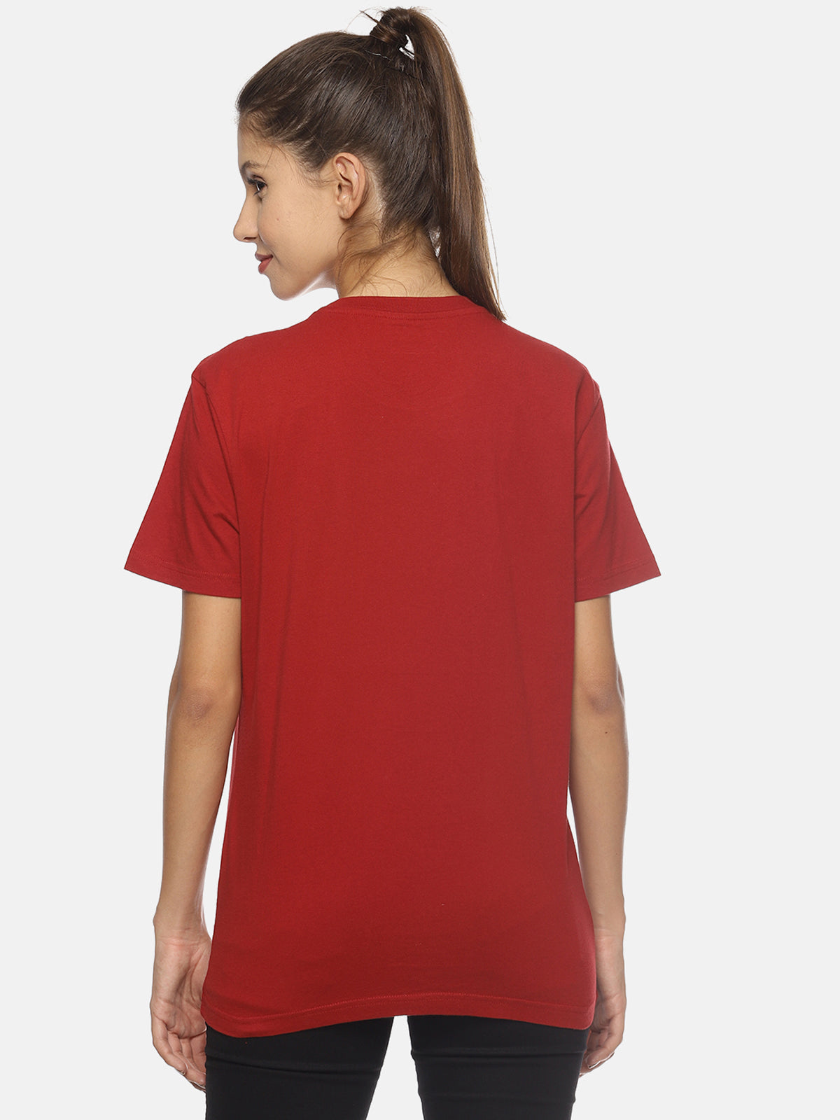 Wolfpack Women Red Printed T-Shirt Wolfpack