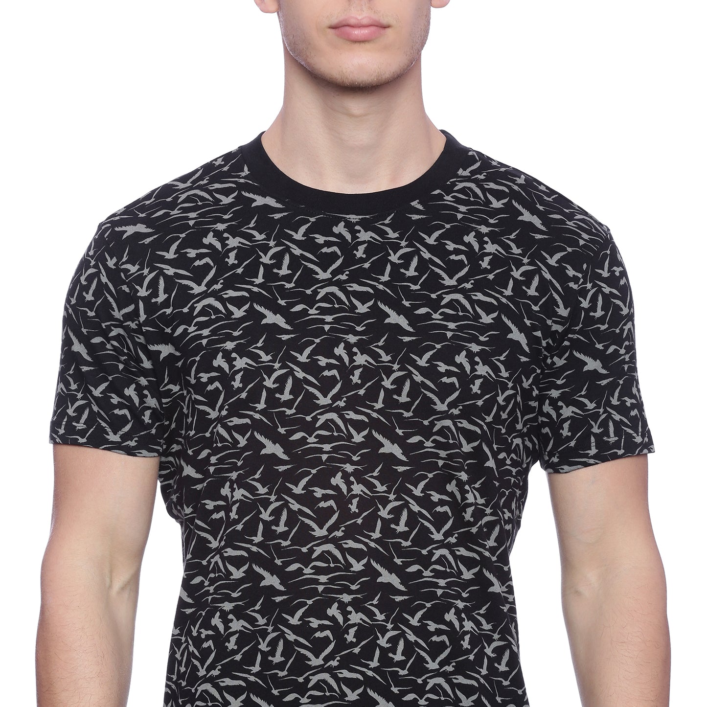 Wolfpack Men Black Printed T-Shirt Wolfpack
