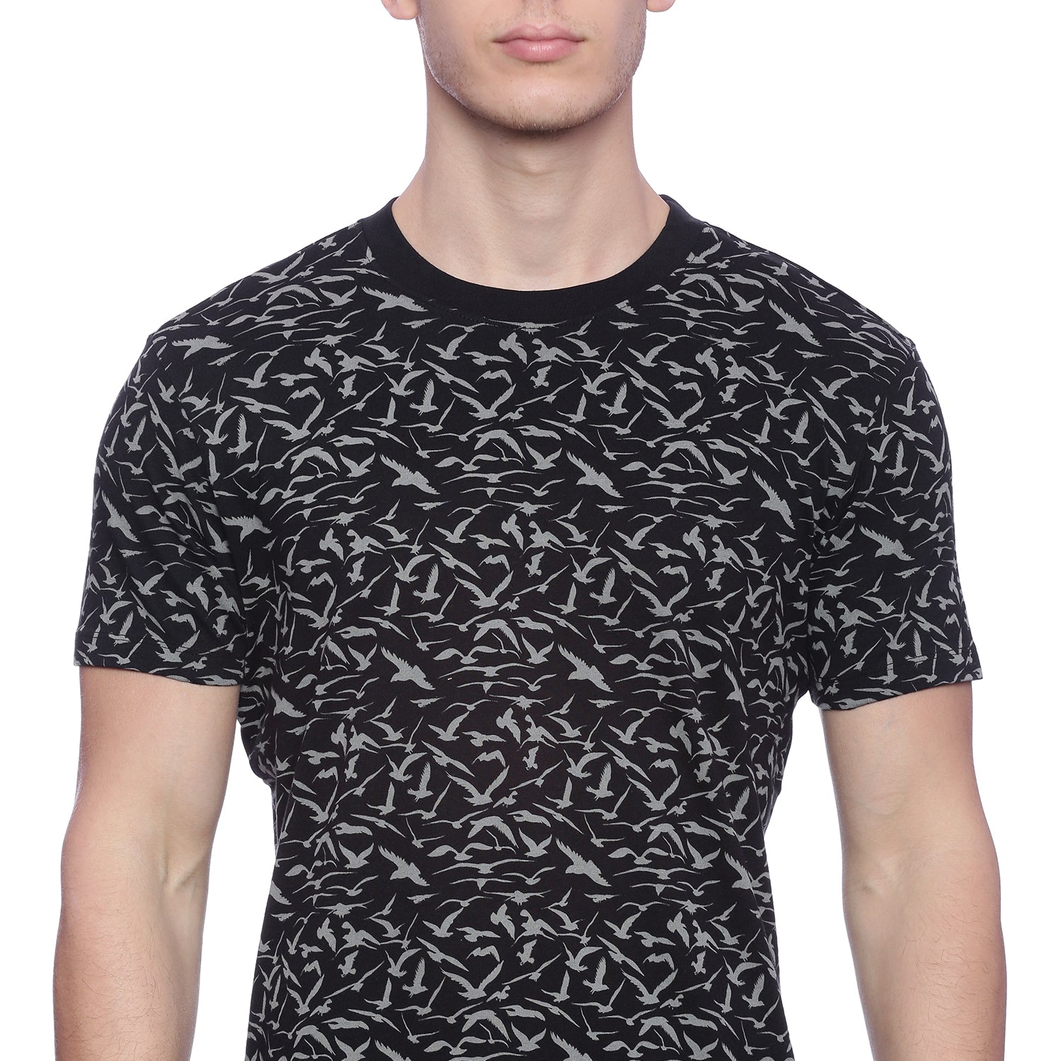 Wolfpack Men Black Printed T-Shirt Wolfpack