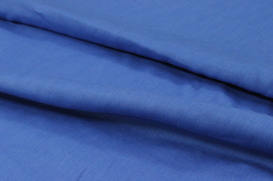 Blue Plain Dyed Linen Unstitched Men's Shirt Piece (Width 58 Inch | 1.60 Meters)
