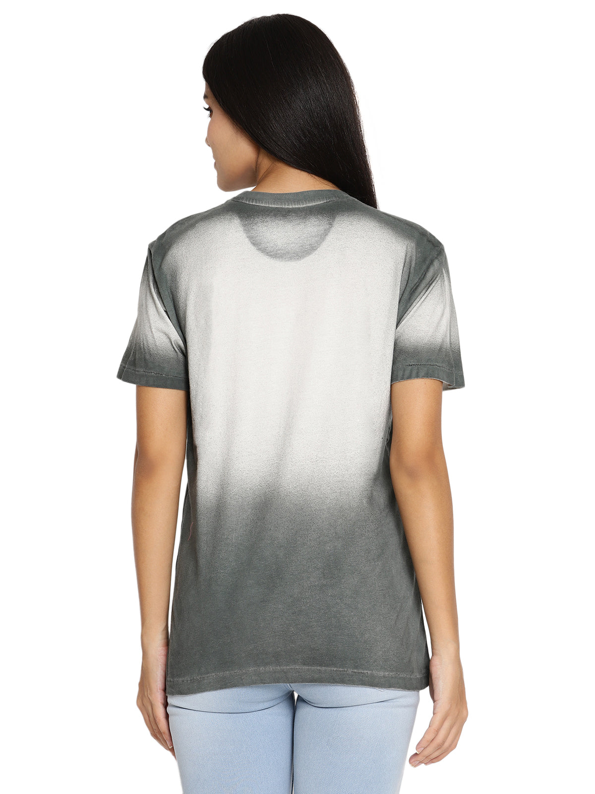 Wolfpack Travel is to Live Dark Green Printed Women T-Shirt Wolfpack