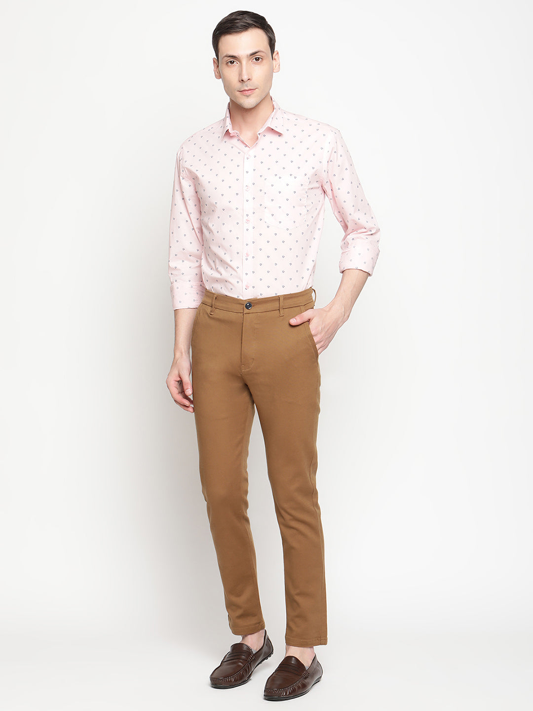 Copperline Men Rose Printed Formal Shirt