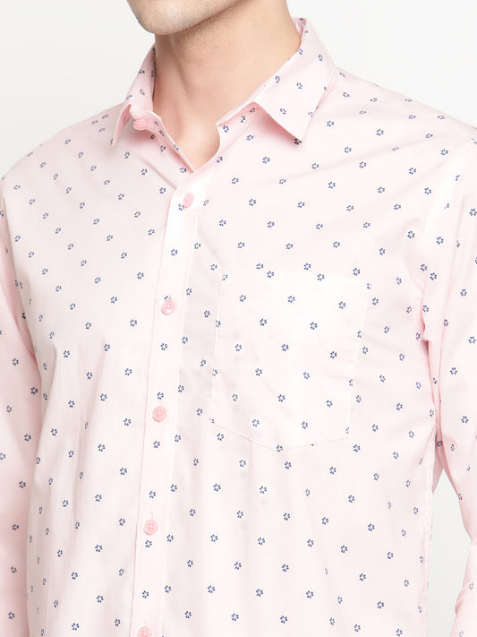 Copperline Men Rose Printed Formal Shirt