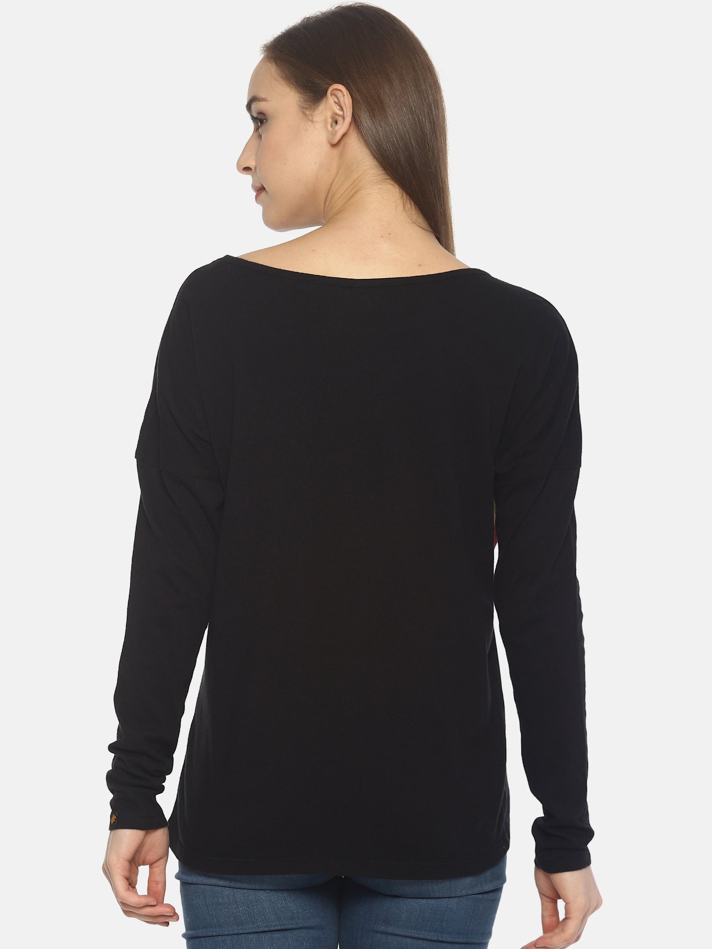 Wolfpack Women Black Printed T-Shirt Wolfpack