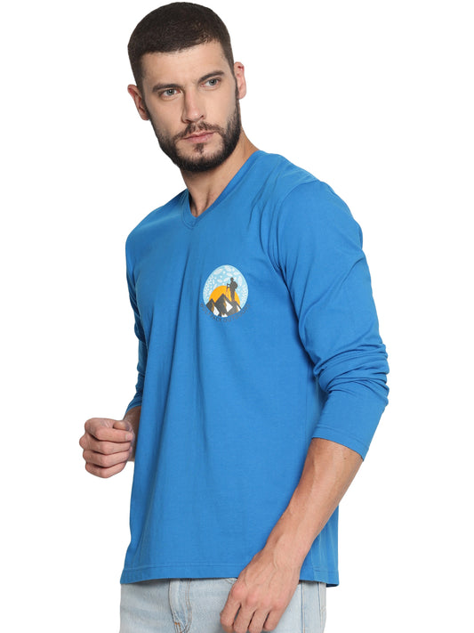 The Perfect Full Sleeve Trekking Tee Royal Blue Wolfpack