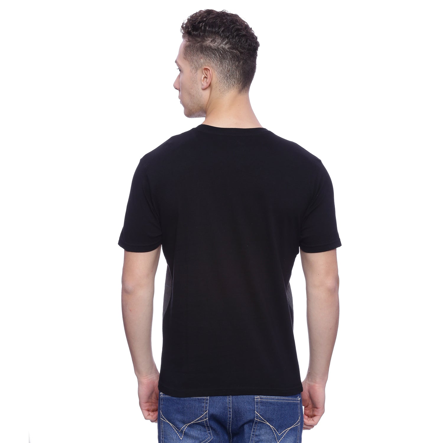 Wolfpack Men Croc Printed Black T-Shirt Wolfpack