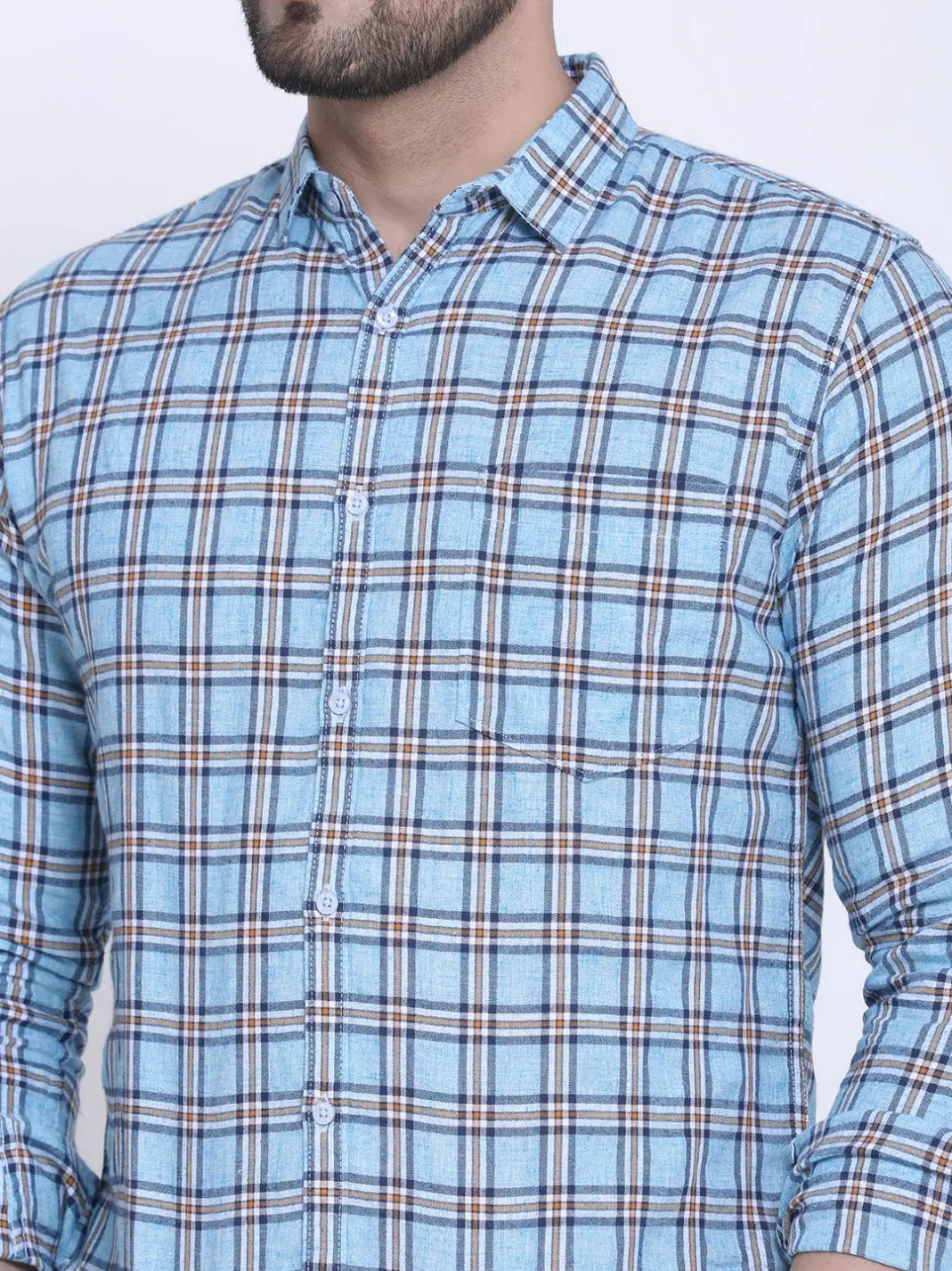 Crosscreek Men Slim Fit Checked Casual Shirt Crosscreek