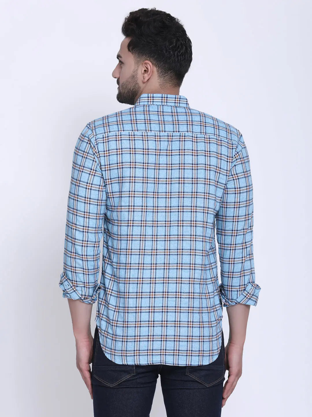Crosscreek Men Slim Fit Checked Casual Shirt Crosscreek