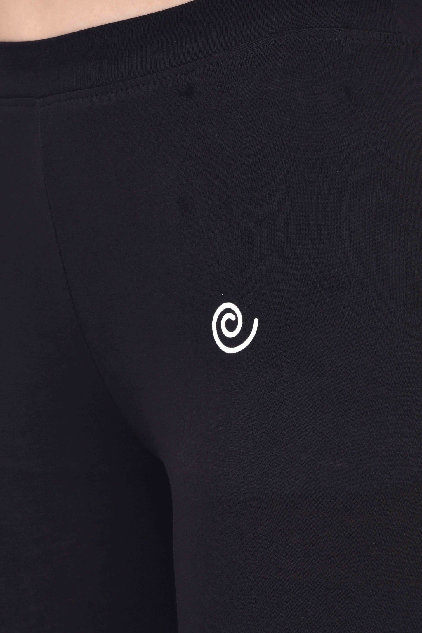 Diti Black Cotton Leggings for Women Diti