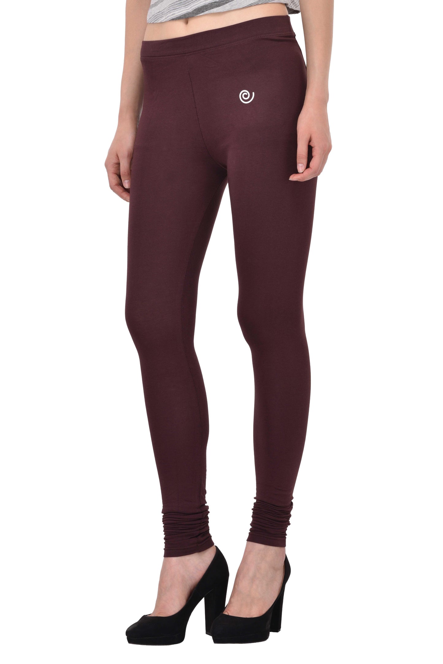 Diti Brown Cotton Leggings for Women Diti