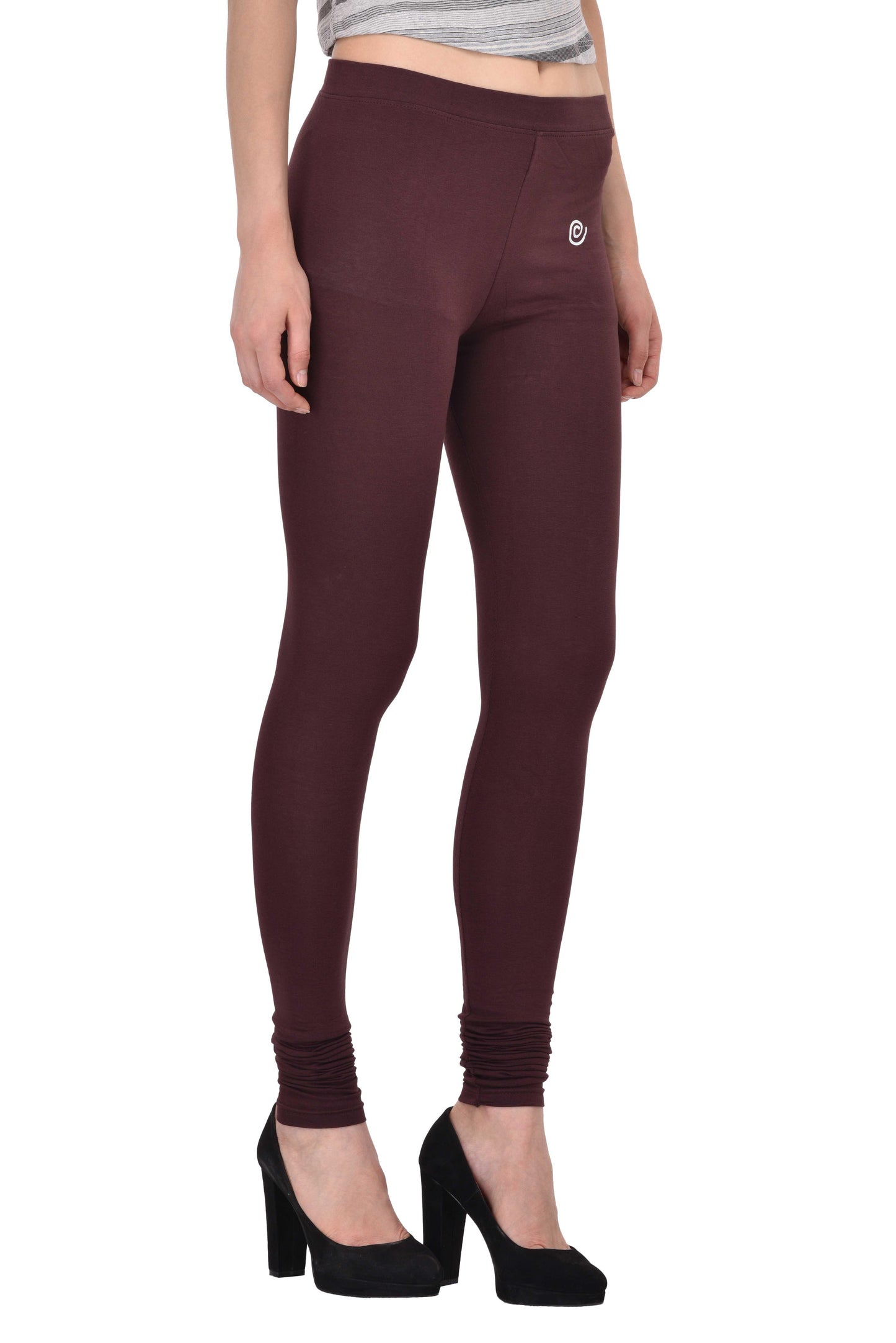 Diti Brown Cotton Leggings for Women Diti