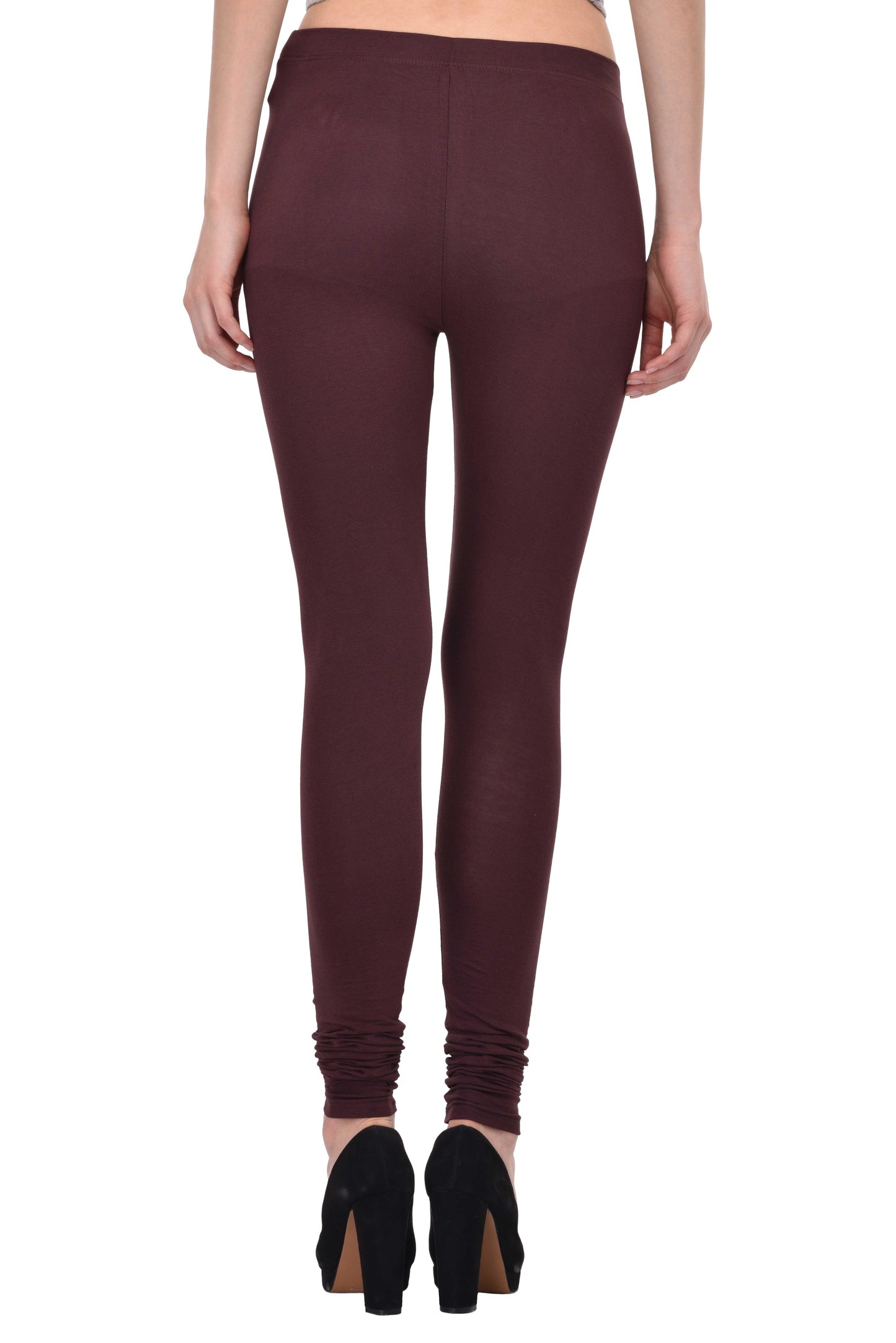Diti Brown Cotton Leggings for Women Diti