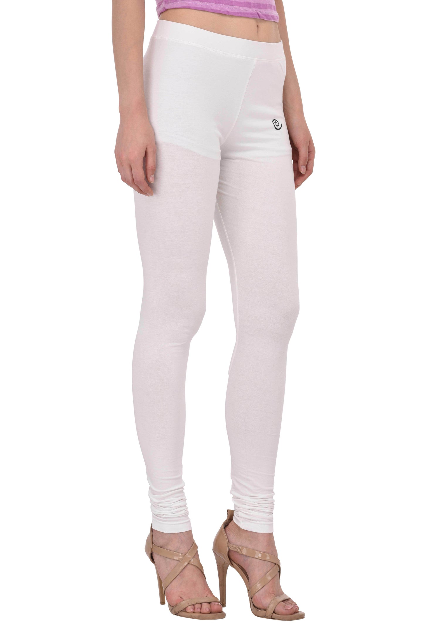 Diti Cream Cotton Leggings for Women Diti