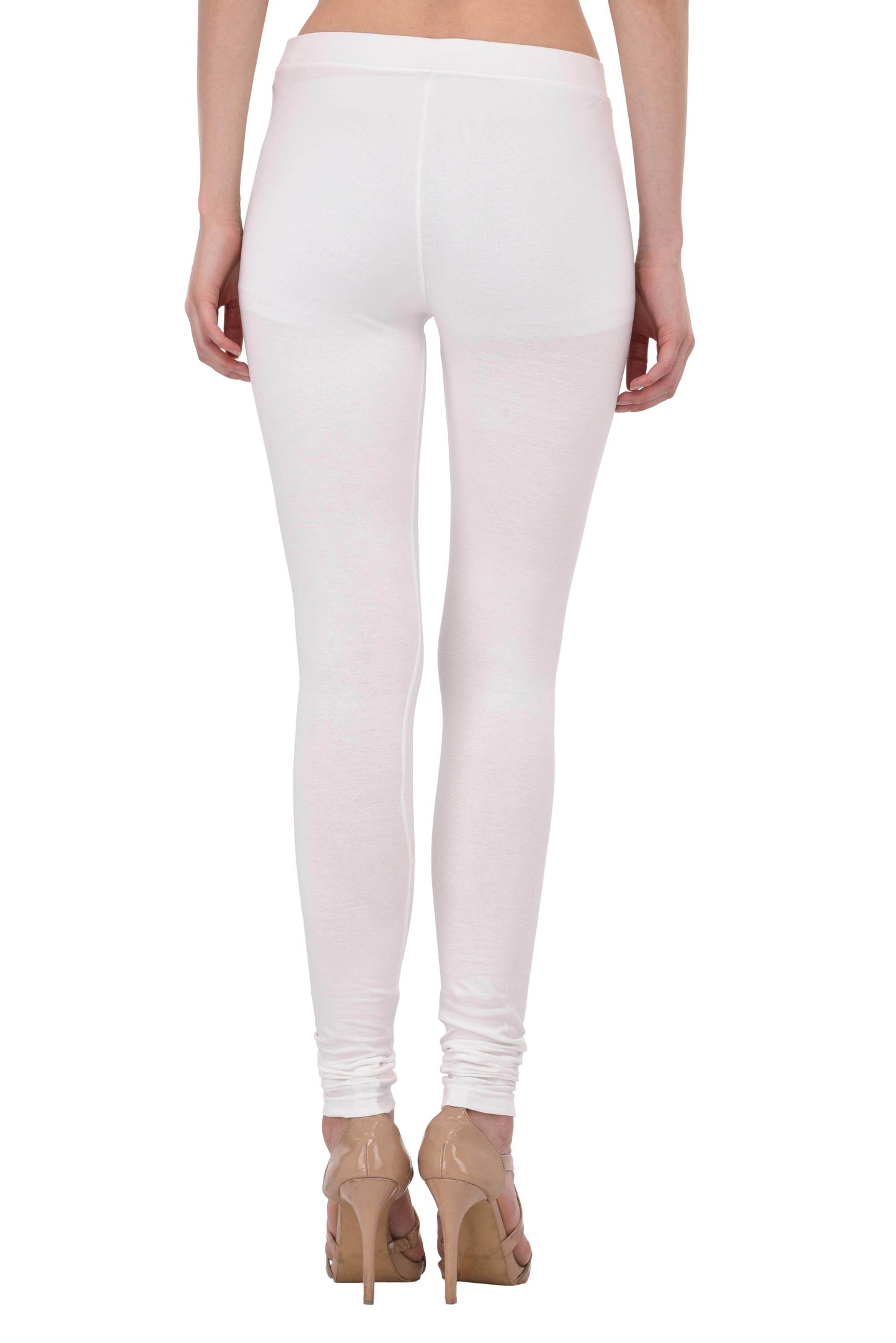 Diti Cream Cotton Leggings for Women Diti