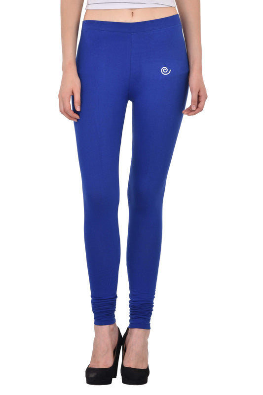 Diti Ink Blue Cotton Leggings for Women Diti