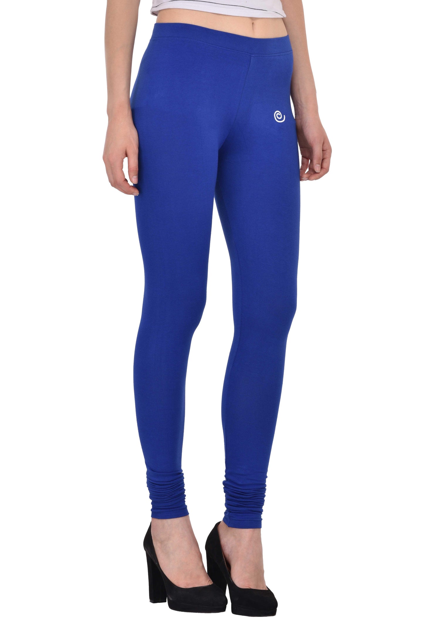 Diti Royal Blue Cotton Leggings for Women Diti