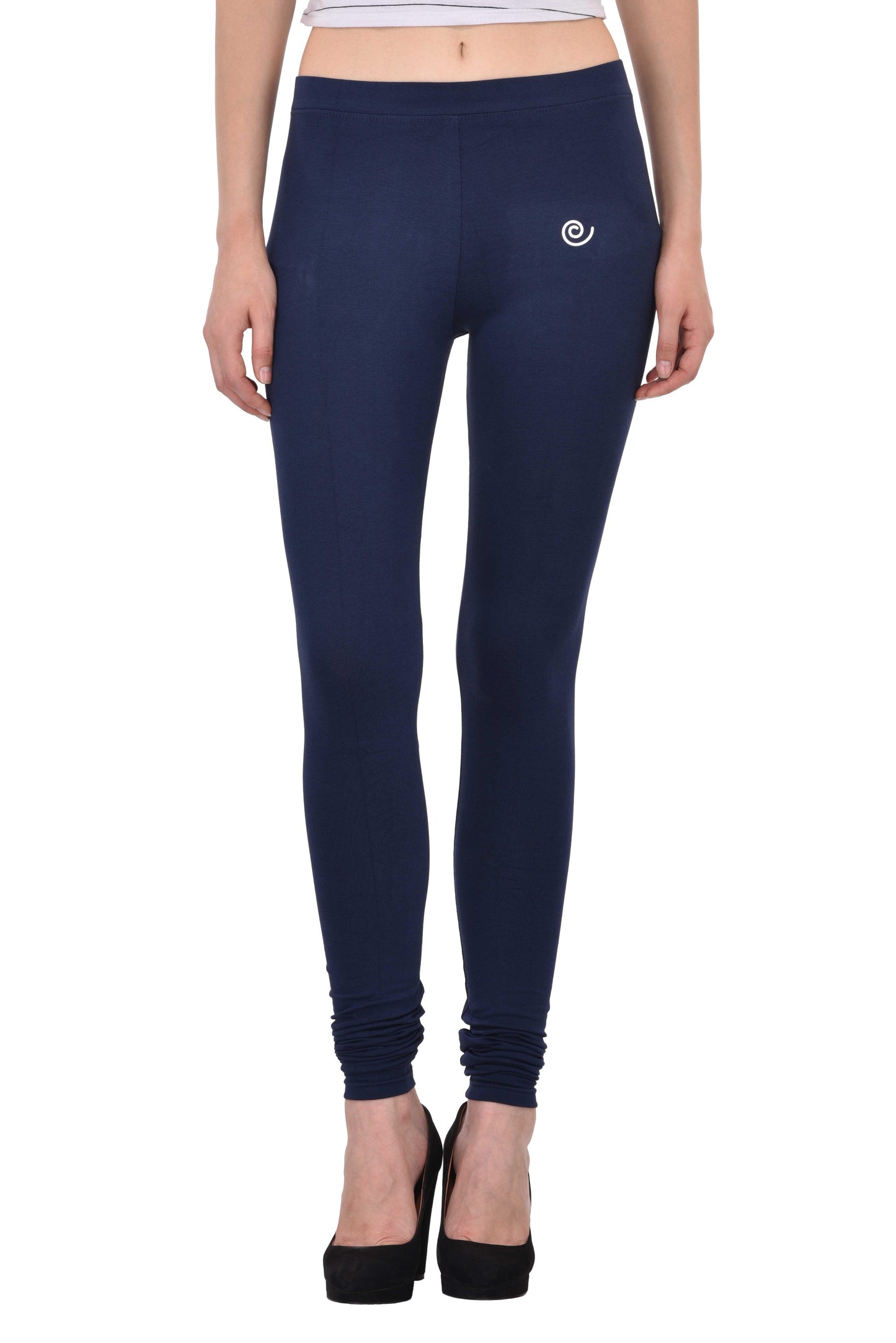 Diti Navy Cotton Leggings for Women Diti
