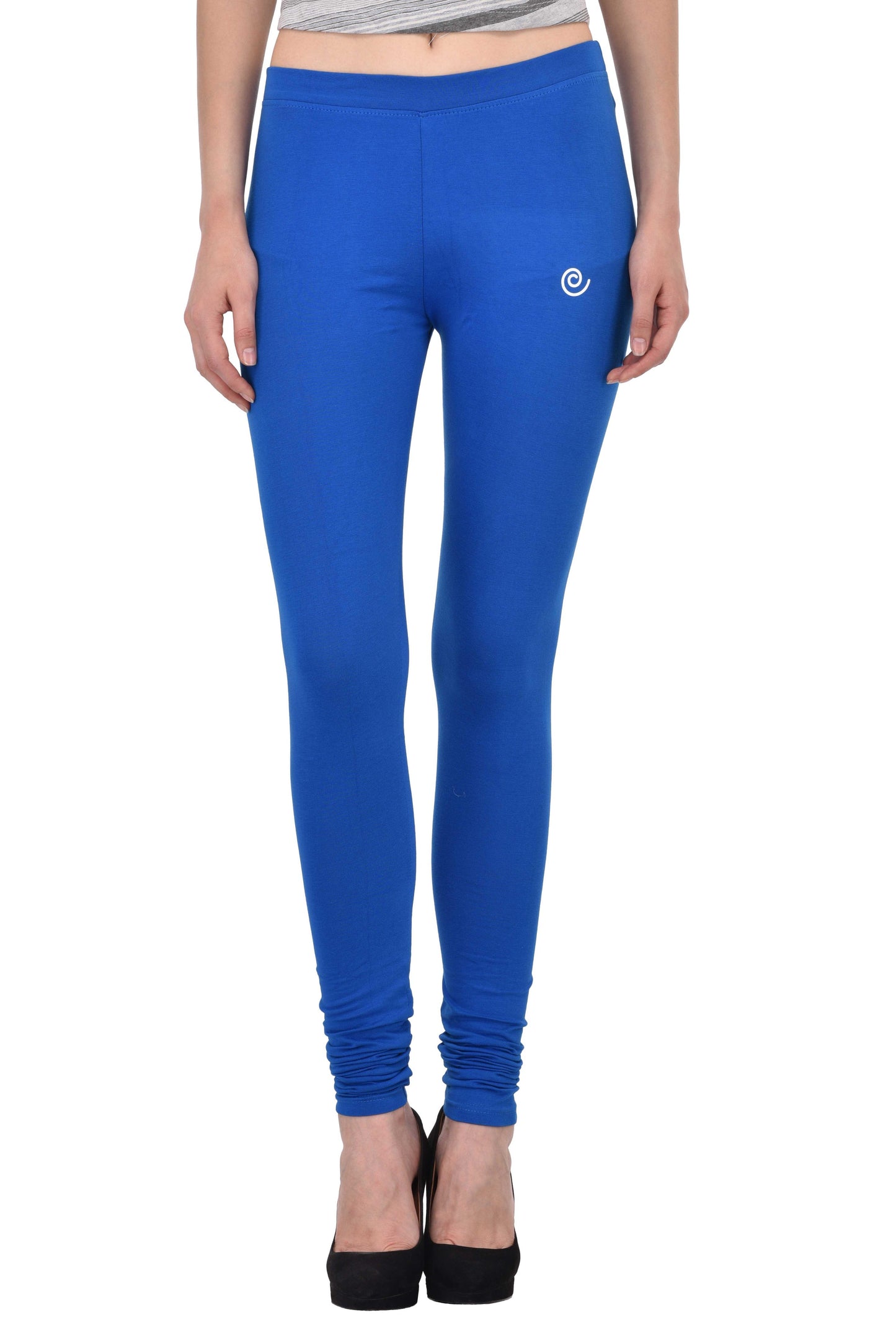 Diti Royal Blue Cotton Leggings for Women Diti