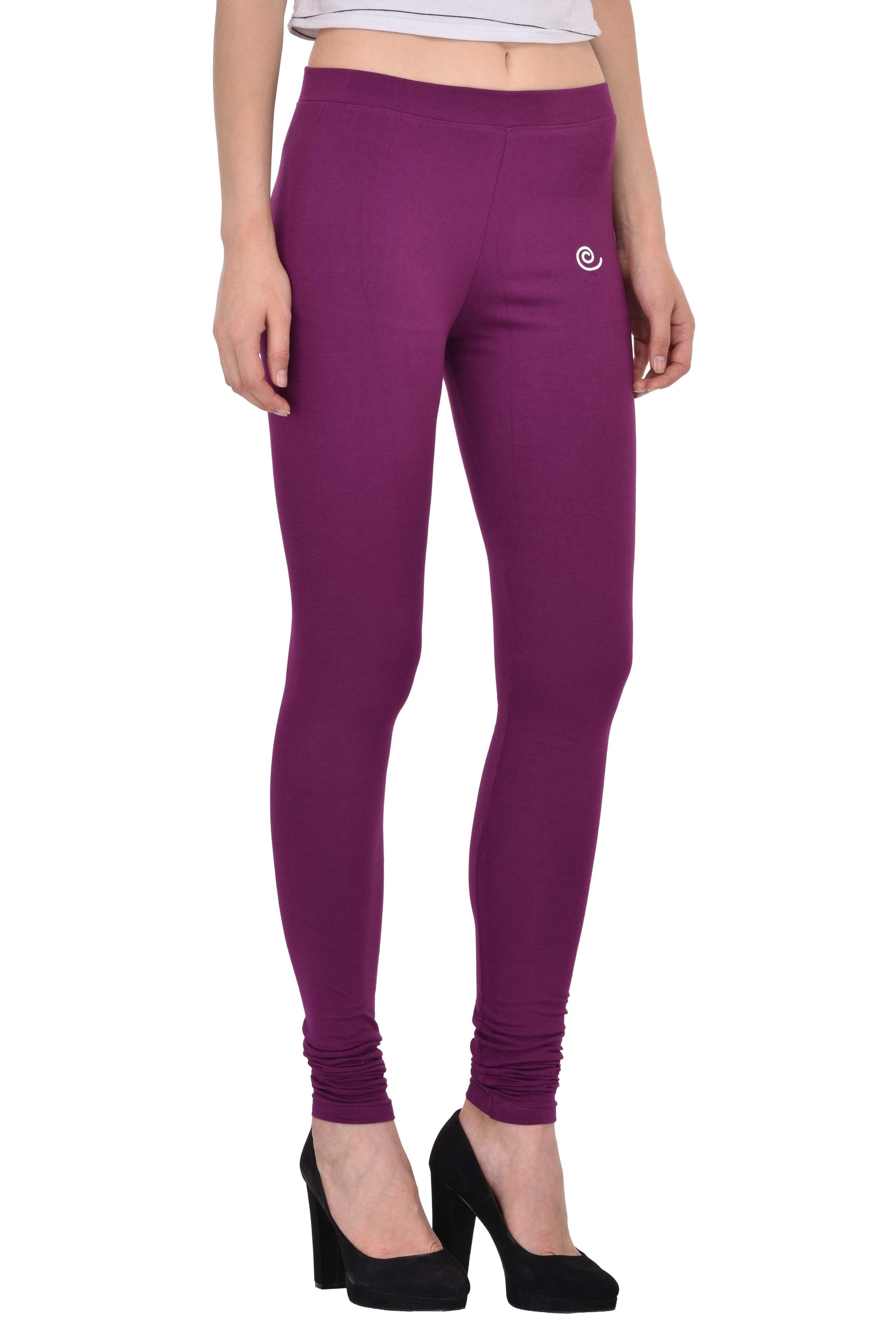 Diti Wine Cotton Leggings for Women Diti