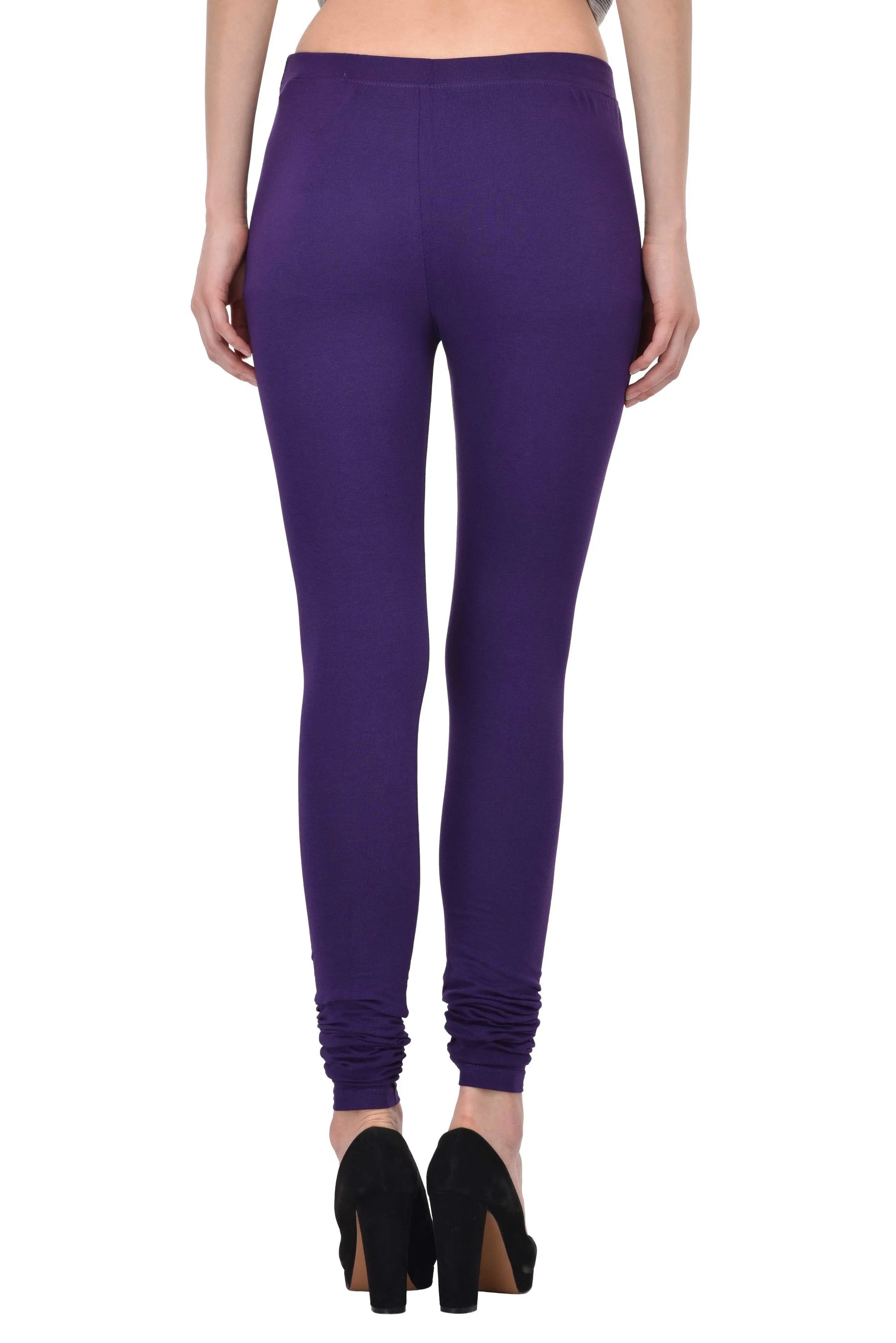 Diti Purple Cotton Leggings for Women Diti