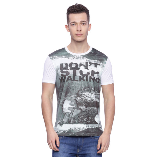 Wolfpack Men Printed Round Neck T-Shirt Wolfpack