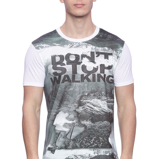 Wolfpack Men Printed Round Neck T-Shirt Wolfpack