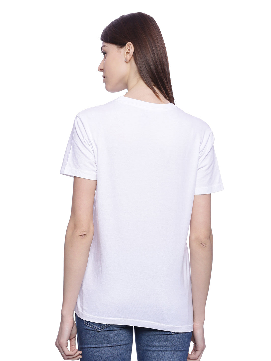 Wolfpack Women White Printed T-Shirt Wolfpack