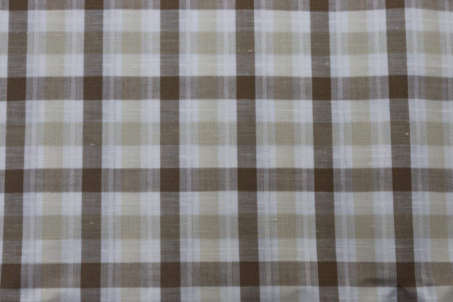 Beige Yarn Dyed Checks Cotton Linen Unstitched Men's Shirt Piece (Width 58 Inch | 1.60 Meters) Crosscreek