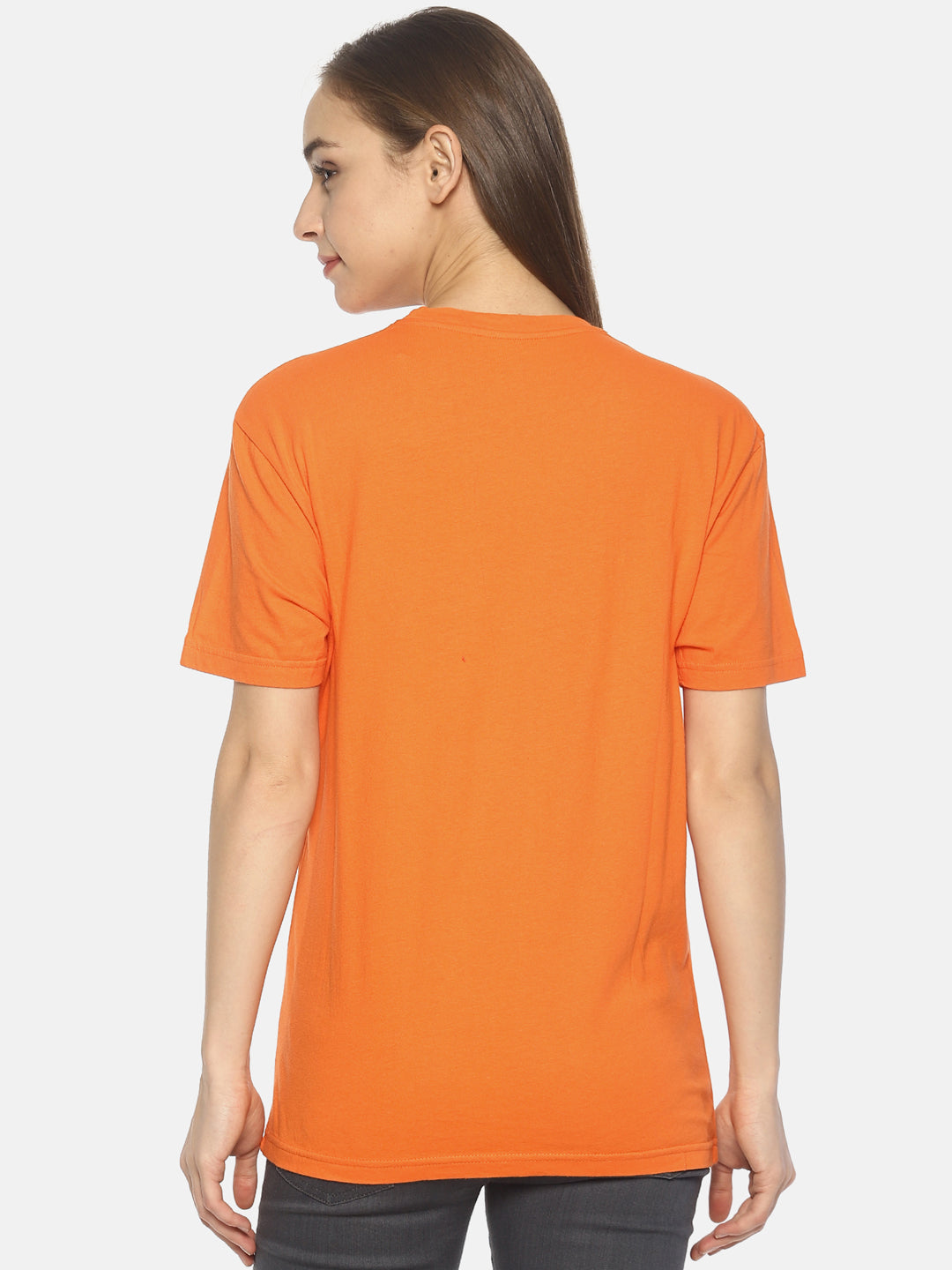 Wolfpack Women Orange Printed T-Shirt Wolfpack