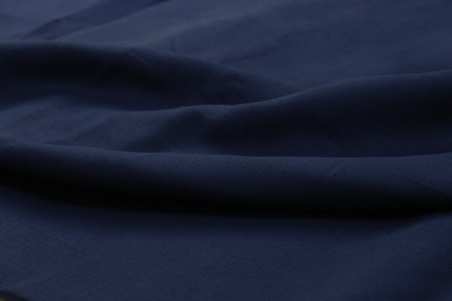 Dark Blue Plain Dyed Cotton Linen Unstitched Men's Shirt Piece (Width 58 Inch | 1.60 Meters)
