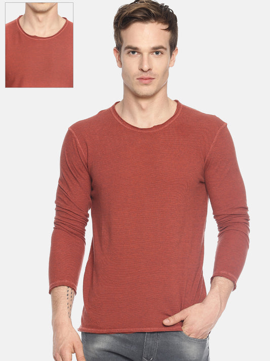 Wolfpack Men Dark Red Reversible Round Neck T-Shirt Wolfpack