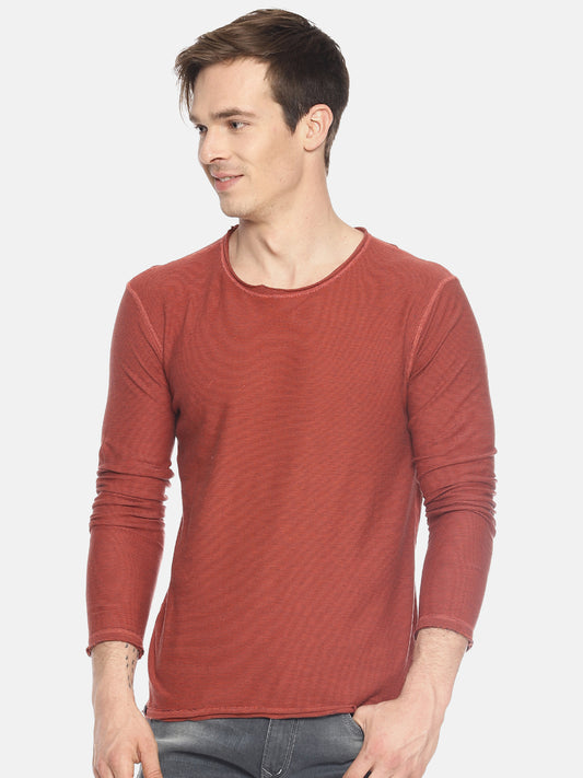 Wolfpack Men Dark Red Reversible Round Neck T-Shirt Wolfpack
