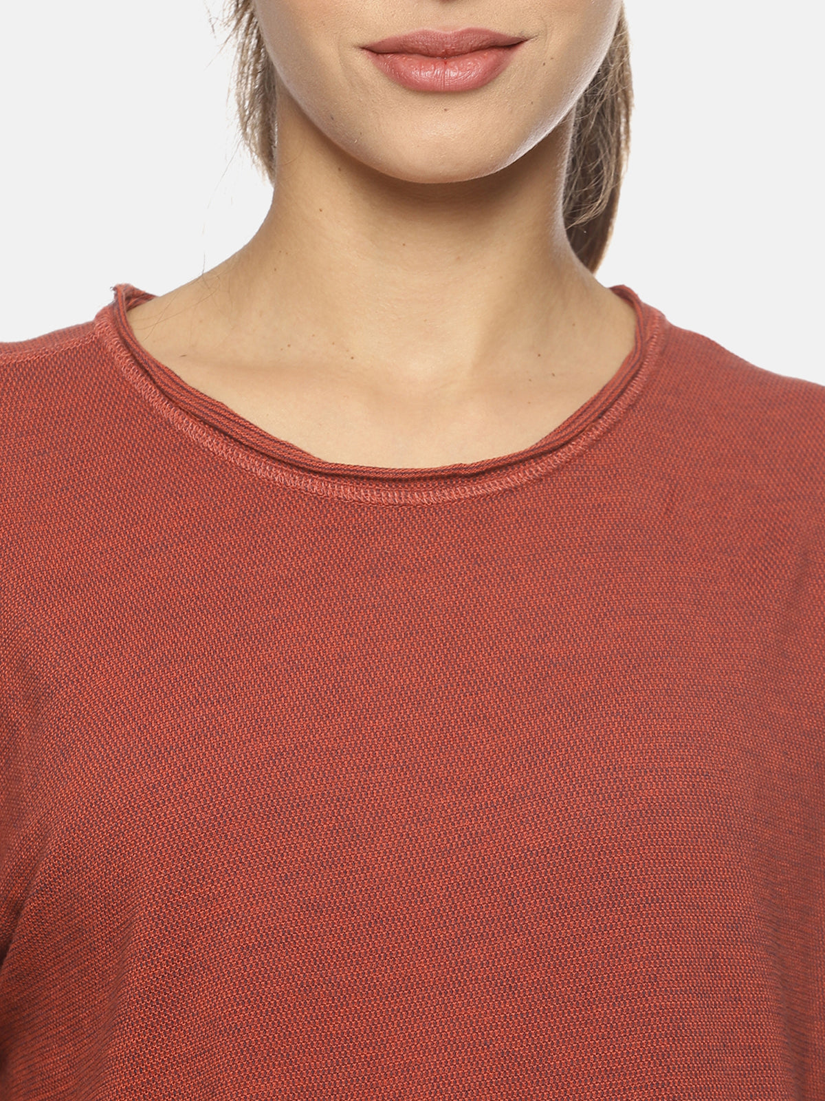 Wolfpack Women Dark Red Reversible Full Sleeves T-Shirt Wolfpack