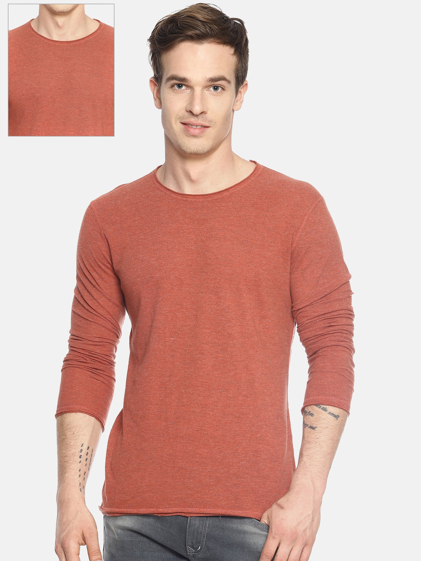 Wolfpack Men Light Red Reversible Round Neck T-Shirt Wolfpack