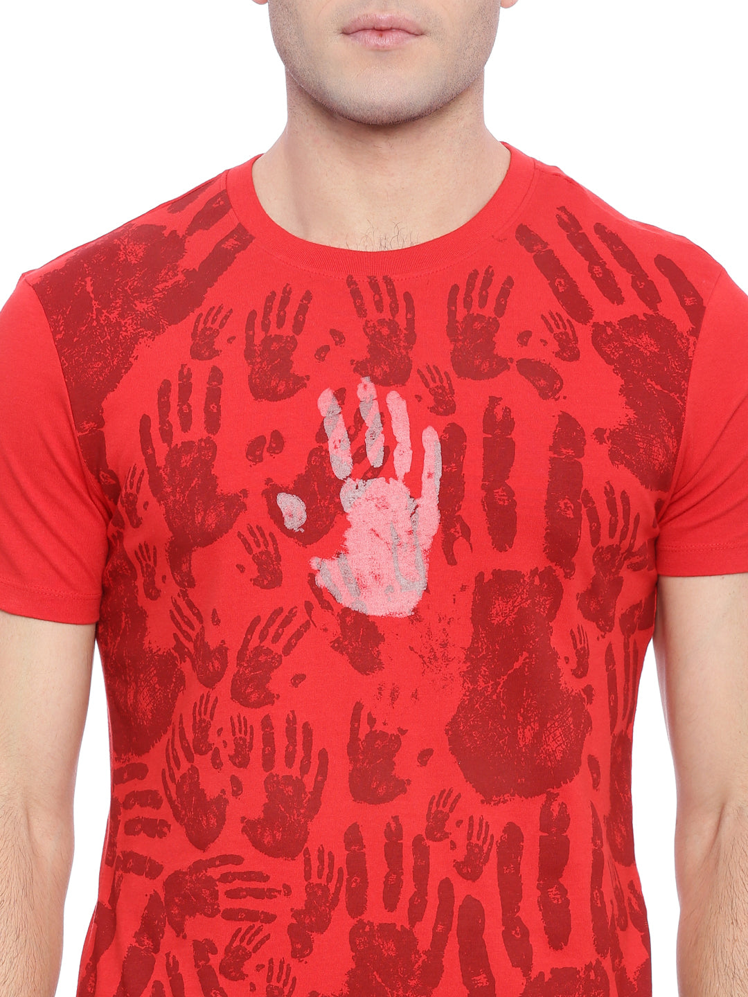Wolfpack Men Red Printed T-Shirt Wolfpack