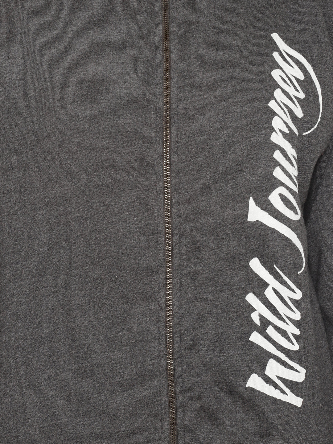 Wolfpack Women Hi-neck Solid Zipped Dark Grey Jacket Wolfpack