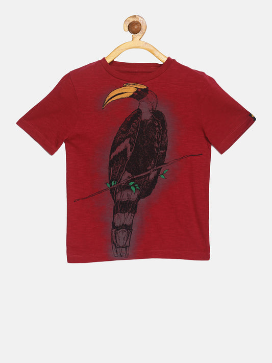 Wolfpack Boys Dark Pint Graphic Print T-Shirt Wolfpack