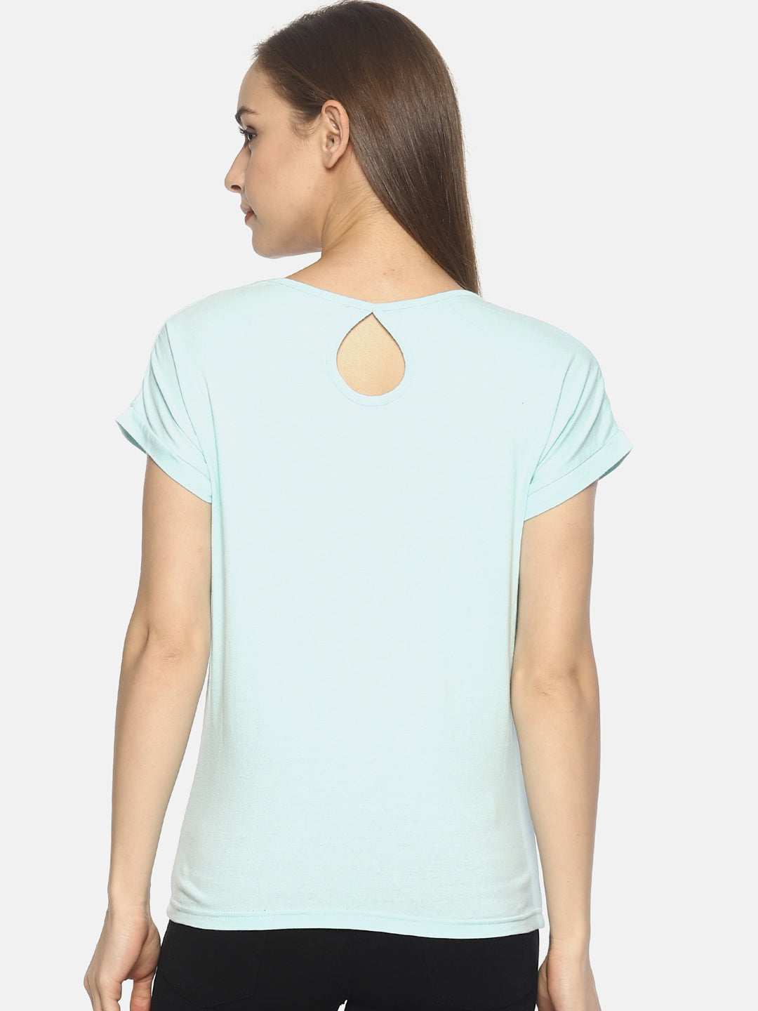 Wolfpack Women Mint Printed T-Shirt Wolfpack