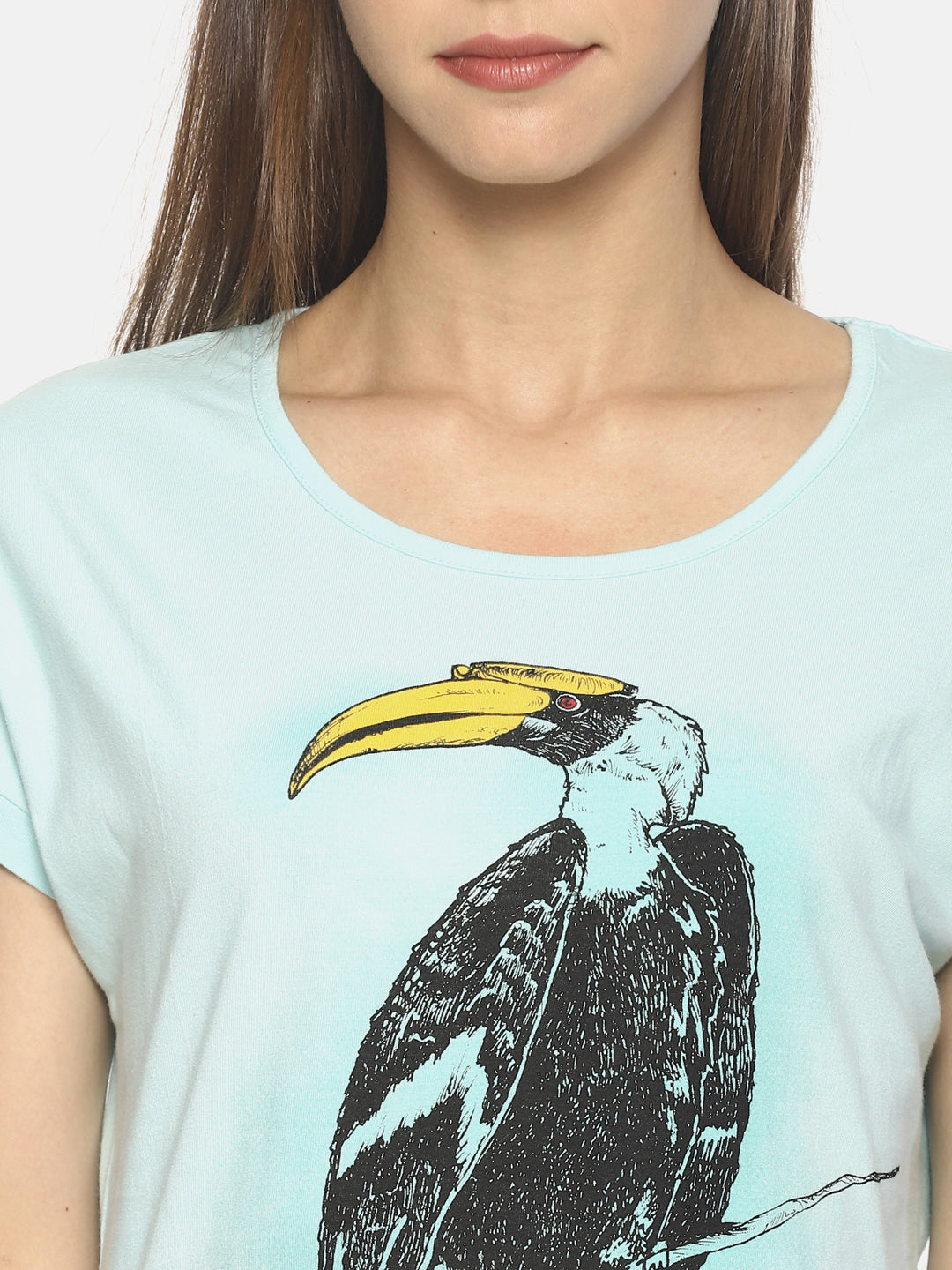 Wolfpack Women Mint Printed T-Shirt Wolfpack