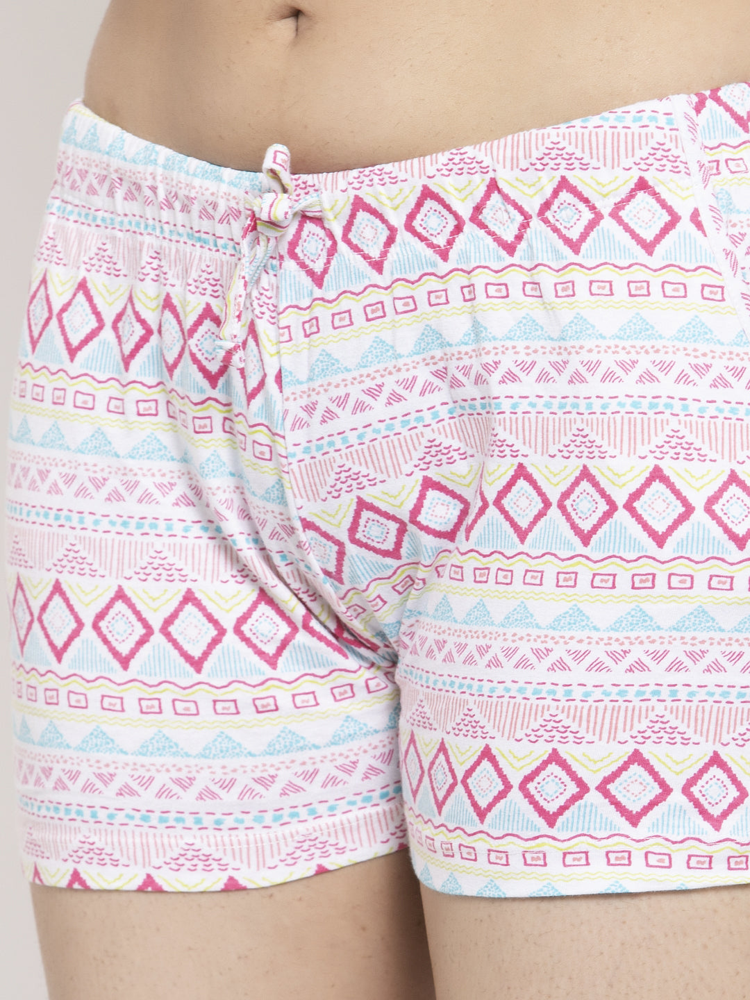 Wolfpack Women Multicolor Printed Shorts Wolfpack