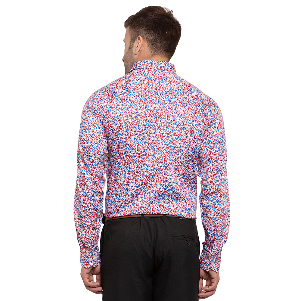 Copperline Men Multi Color Printed Slim Fit Formal Shirt Copperline