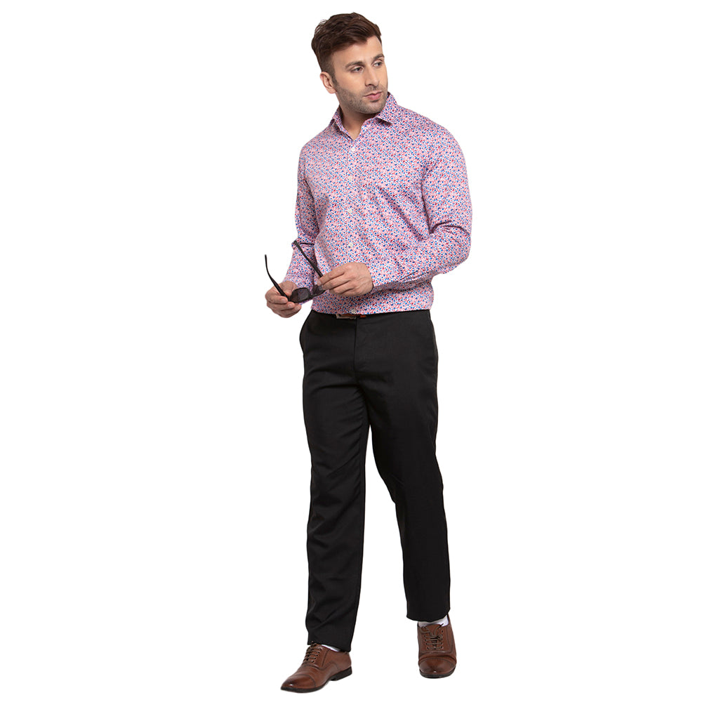Copperline Men Multi Color Printed Slim Fit Formal Shirt Copperline