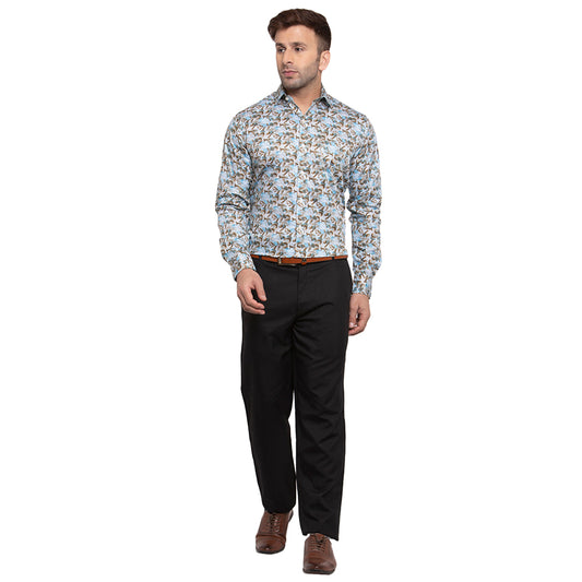 Copperline Men Multi Color Slim Fit Formal Shirt Copperline
