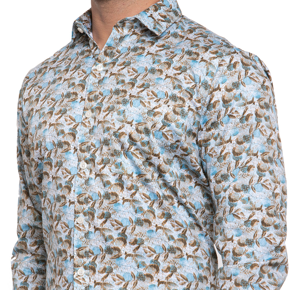Copperline Men Multi Color Slim Fit Formal Shirt Copperline