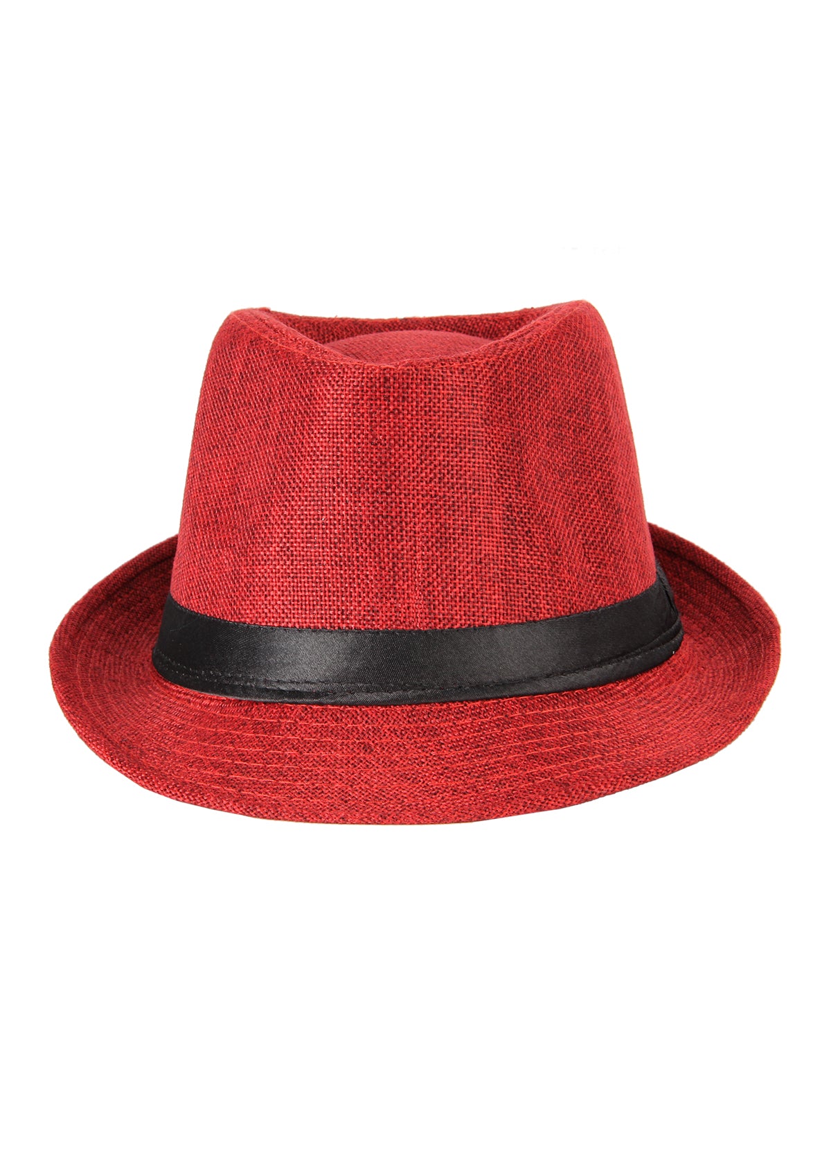 Crosscreek Unisex Red Fedora Hat Crosscreek