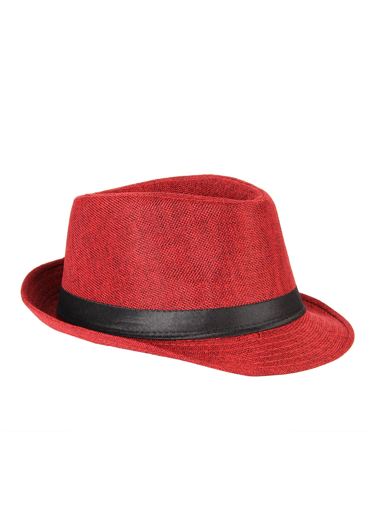 Crosscreek Unisex Red Fedora Hat Crosscreek