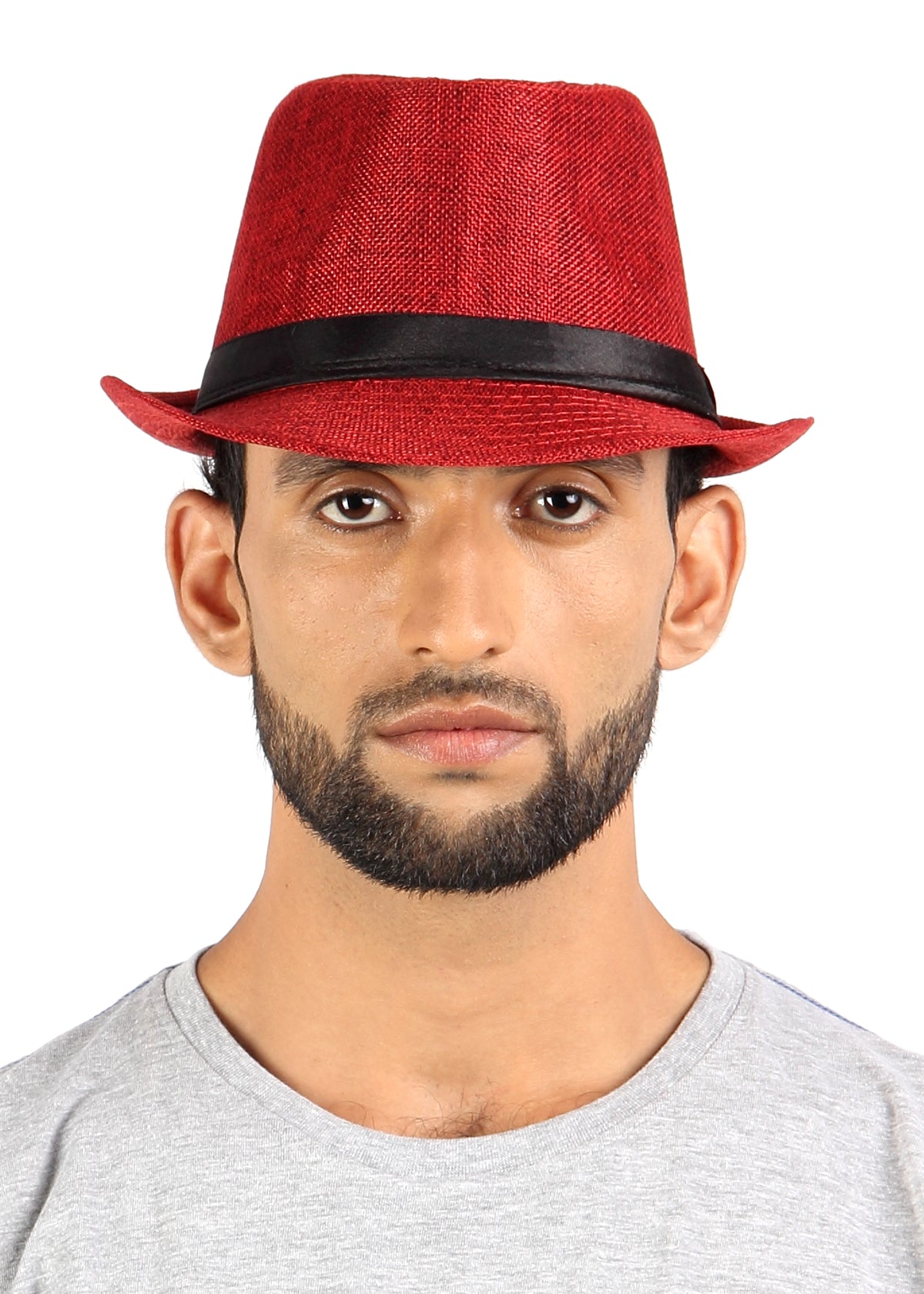 Crosscreek Unisex Red Fedora Hat Crosscreek