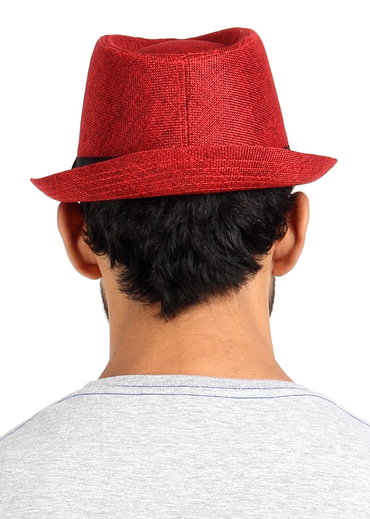 Crosscreek Unisex Red Fedora Hat Crosscreek