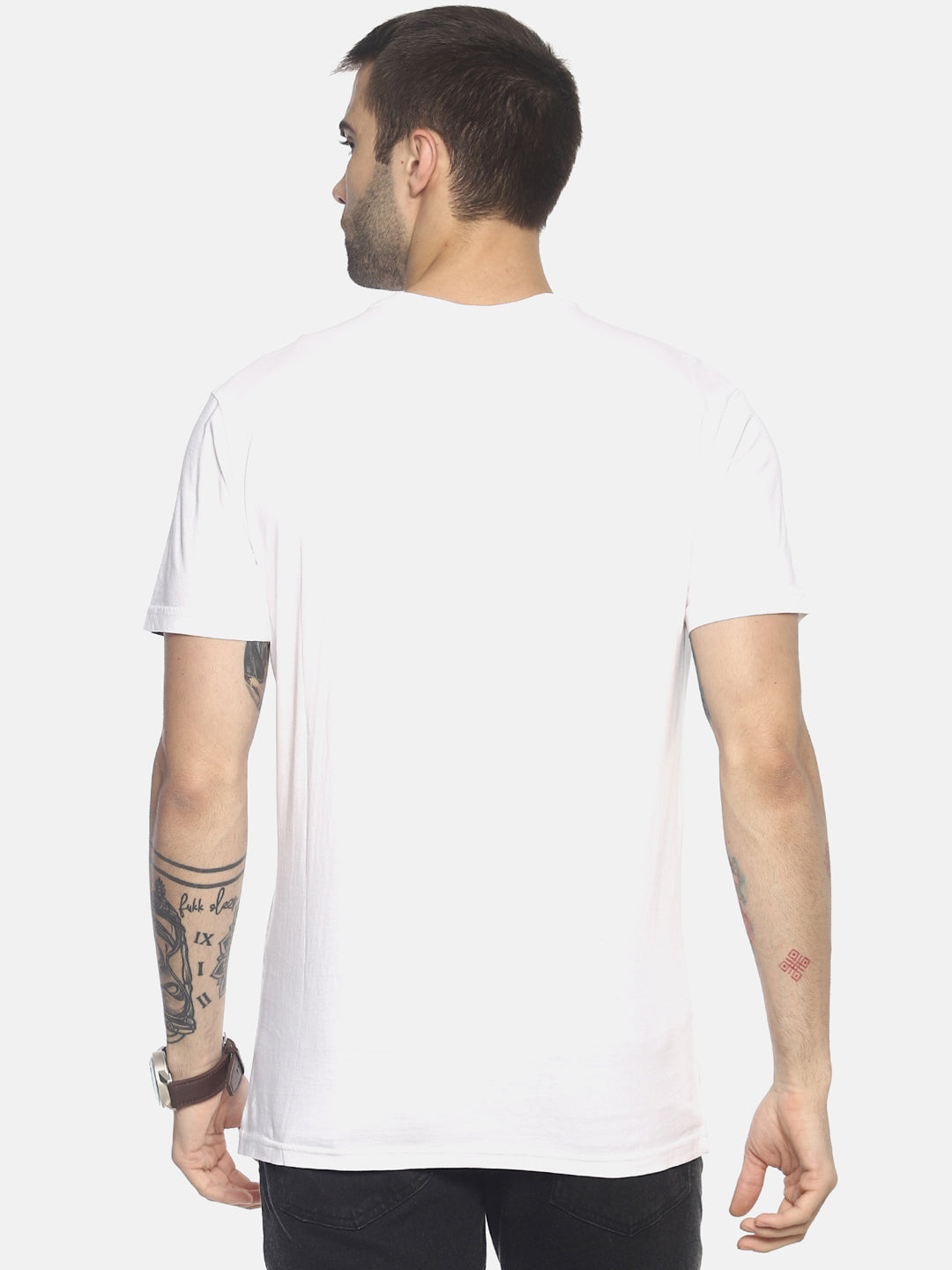 Wolfpack Men White Printed T-Shirt Wolfpack